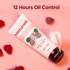 Naturali Hydrating Oil Control Red Raspberry & Marula Oil | 12 hrs oil control Face Wash  (100 ml)