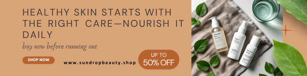 White Orange Natural Skincare Canvas banner (1)