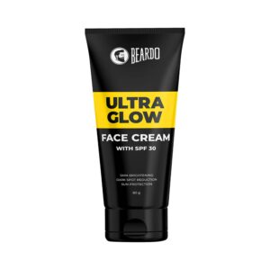 BEARDO Sunscreen - SPF 50 Ultraglow Face Cream For Men with Dark Spot Reduction Sun Protection  (60 g)