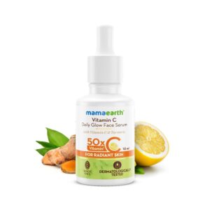 Mamaearth Vitamin C Daily Glow Face Serum & Turmeric for Radiant Skin  (10 ml)
