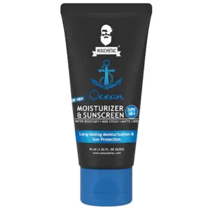 MUUCHSTAC Men’s Ocean Moisturizer & Sunscreen Matte Look Cream with Turmeric & Aloe Vera  (45 ml)